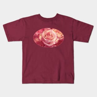 romantic roses gardening valentine mothers day floral masks flowers Kids T-Shirt